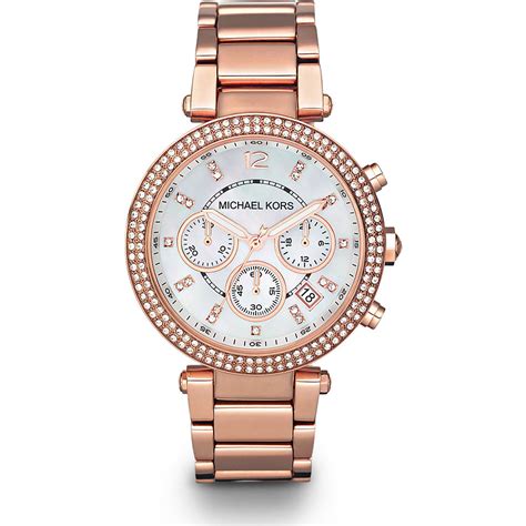 michael kors damenuhr mk5491 chronograph rosegold|Michael Kors parker rose gold.